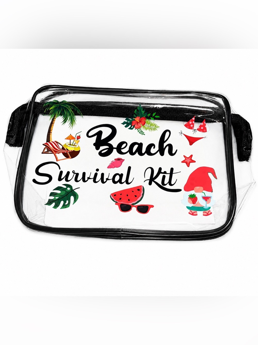 BEACH SURVIVAL KIT CLEAR BAG